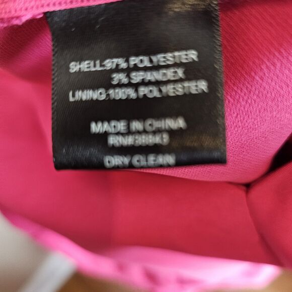 Sam Edelman Women's Hot Pink‎ V-Neck Wide Leg Tie Waist Crop Jumpsuit Size 8 NEW - Picture 10 of 12